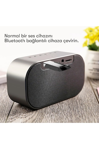 Fuchsia Earldom M73 Bluetooth 5.0 Usb Aux Dönüştürücü - Gümüş