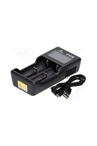 Xtar Vc2 Pil Şarj Aleti Lcd Ekranlı 18650 26650 Li-ion Akıllı Şarj Cihazı