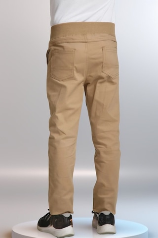 Luminur Ribana Bel Canvas Okul Pantolonu Bej Krem Kız Erkek Camel -bej