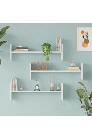 Wall 23 Duvar Rafı Beyaz Wal23-w Beyaz