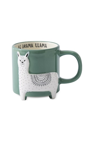 Aryıldız Aryıldz Animal Lama Figürlü Kupa 320ml 278314 Yeşil - Beyaz