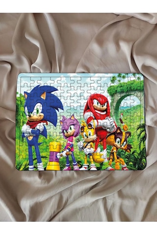 Çocuk Puzzle Ahşap Süper Sonic 108 Parça Mobilya