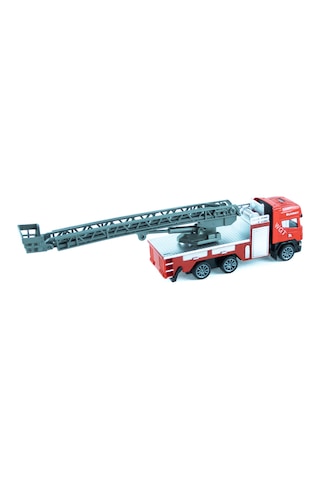 İtfaiye Oyuncak Kurtarma Kamyonu Metal Mini Çek Bırak 12 Cm