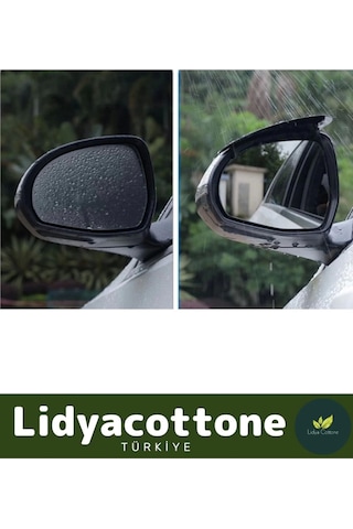 Araba Ayna Yağmur Koruyucu Siper Karbon Desenli Tüm Araçlara Uyumlu