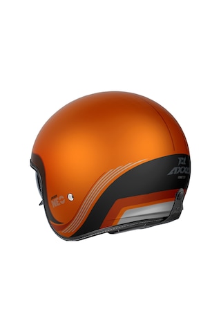 Motosiklet Kaskı Retro Güneş Vizörlü Hornet S Sv Neo C4 Mat Turuncu Motorcu Kask Çok Renkli