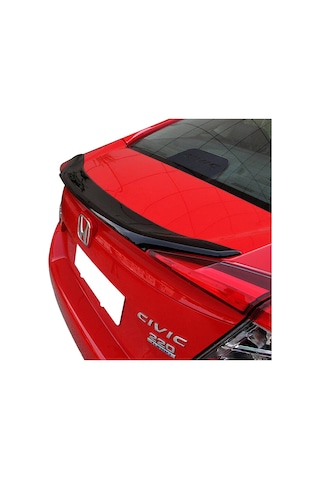 Autogp Honda Civic Fc5 Uyumlu Bagaj Üstü Spoiler Anatomik Hybrid Siyah 2016+