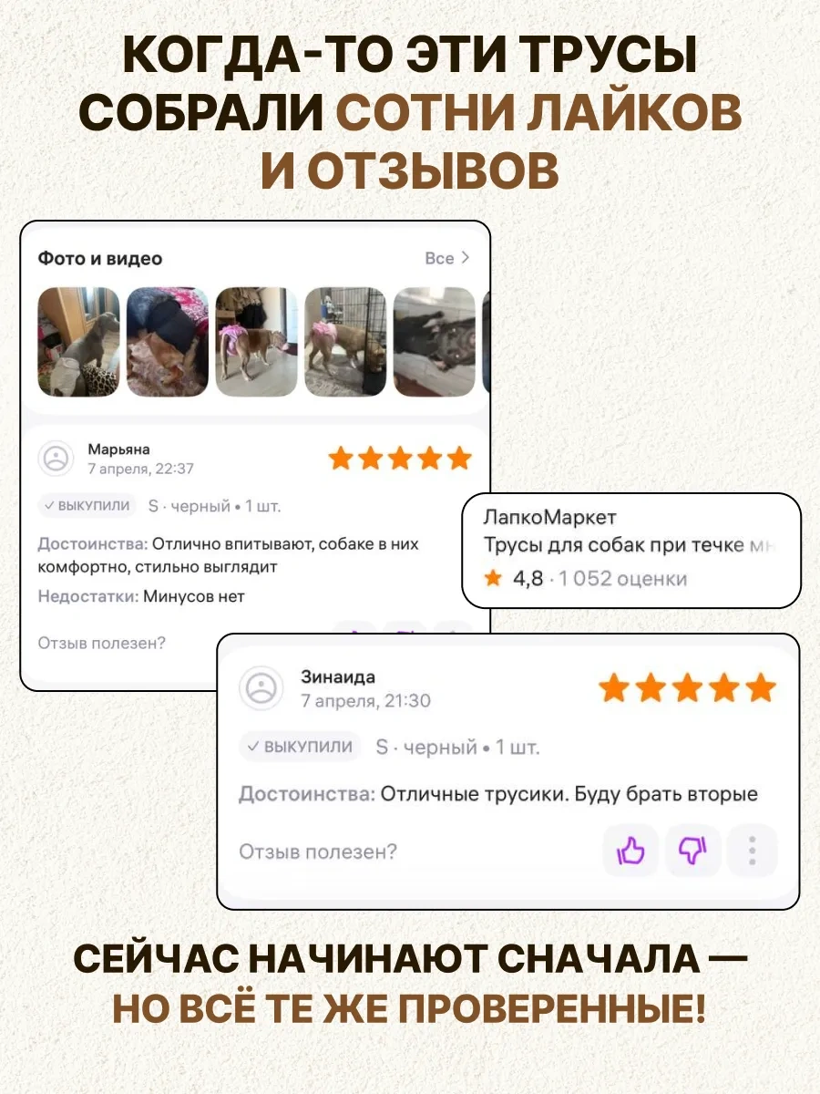 Lapkomarket Köpekler İçin Kızgınlık Dönemi İçin Tekrar Kullanılabilir Külotlar 372173232