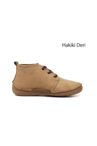 Gönderi(R) Gönderi R Kadın Hardal Nubuk Bağcıklı Hakiki Deri Comfort Bot Dkzb02842661 Hardal Nubuk