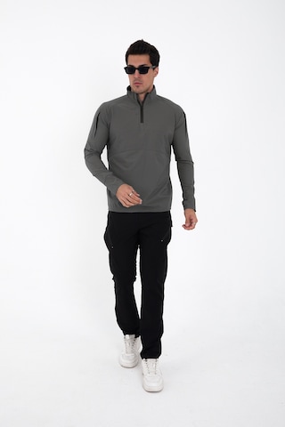 Camp Scoutland Camp136 Outdoor Tactical Su iticili Erkek Gri Taktik Sweatshirt Gri