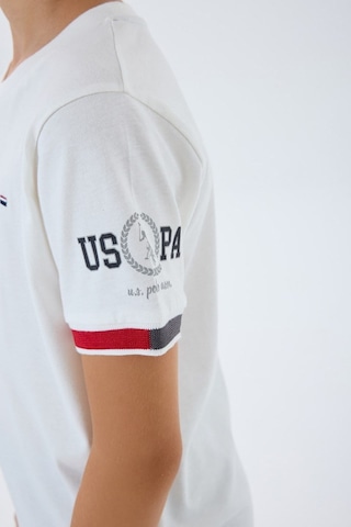 U.S. Polo Assn. Erkek Çocuk Bermuda 2'li Takım Beyaz-2625