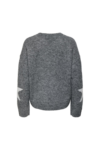 Only Onlazu Ls Star O-neck Knt Gri