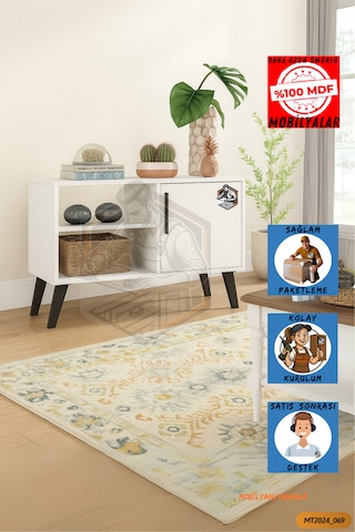 Tamamı Mdf Tv Sehpası/çok Amaçlı Konsol