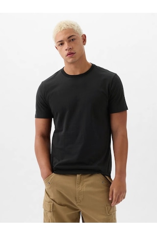 Gap V-everyday Soft Crew - Solıd Siyah