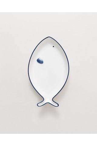 Madame Coco Marine 26 Cm Kayık Tabak Td - Marıne - 02 Kayık Tabak-mavi