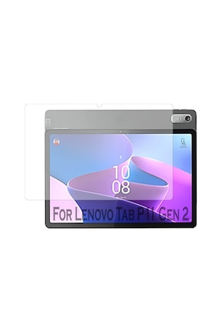 Lenovo Tab P11 2.nesil 11.5 İnç Tb-350fu Dönebilen Standlı Tablet Kılıfı + Ekran Koruyucu + Kalem Kapaklı Kılıf