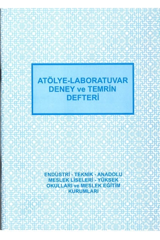 Atölye Laboratuvar Deney ve Temrin Defteri 20x28 cm 40 Sayfa 1 Ad