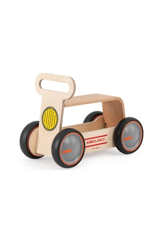 Driveme Wood Ambulans Yürüteç - Bin Sür - Oyuncak Deposu