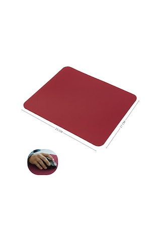 230x170x3 Mm Mouse Pad Kaymaz Non-slip Taban Pürüzsüz Bez Yüzey Bordo