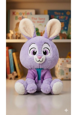 Zootropolis Karakterleri Pelüş Seti - Karizmatik Tilki Ve Sevimli Tavşan 2'li Hediye Seti Açık Bej