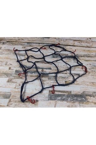 Kask Filesi Lacivert 40x40 Kırmızı Tokalı Lacivert