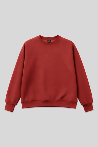 Fiesta Basic O Yaka Oversize Kadın Sweatshirt - 97053 Kırmızı