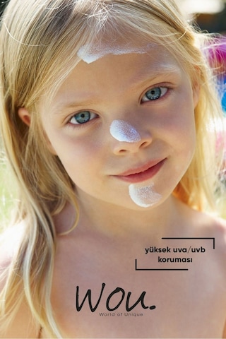 Wou World Of Unique Kıds Yüksek Koruma Etkili Spf50+ Çocuk Güneş Kremi 50 ML