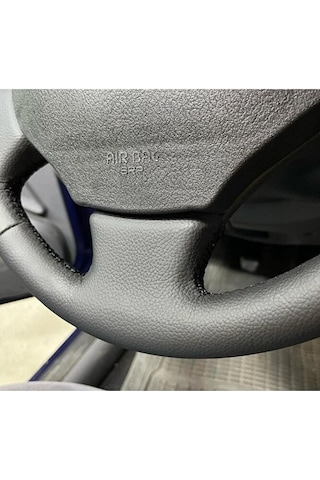 Renault Megane 1 Uyumlu Araca Özel Dikmeli Direksiyon Kılıfı Siyah