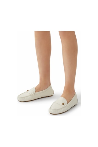 Kurt Geiger Eagle Driver Kadın Loafer Ayakkabı - Beyaz