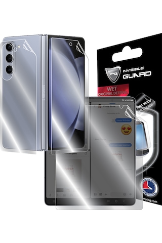 Ipg Samsung Galaxy Uyumlu Z Fold 5 Tam Kaplama İç - Dış Ekran Ve Arka