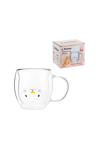 Perfecto Lınea Çift Duvarlı Ve Tabanlı Şeffaf Çay Kupası 280 Ml 312628296 Beyaz