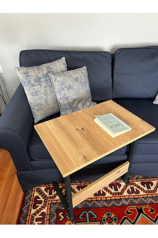 60x40 Yükseklik Ayarlı Çalışma Masası,hasta Yemek Masası Ceviz