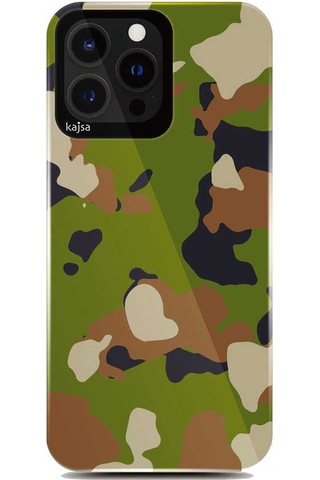 Kajsa Apple Uyumlu iPhone 13 Pro Kılıf Asker Desenli Kajsa Camo Kapak ZORE-219783