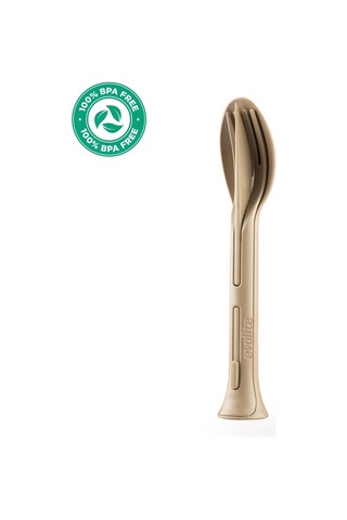Evolite Combo 3 İn 1 Çatal Kaşık Set Bej