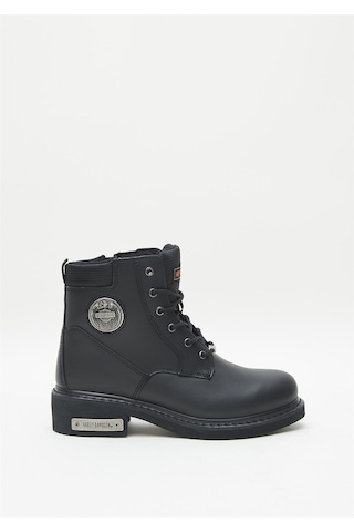 Harley Davidson Jim Erkek Siyah Deri Bot-1218 Siyah