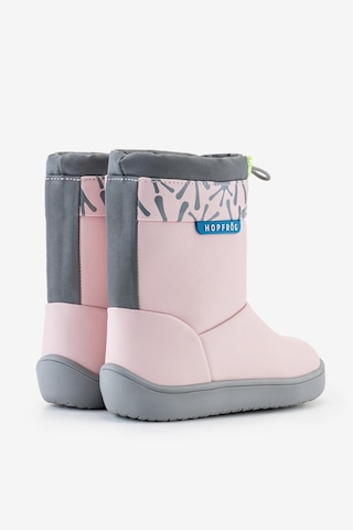 Hopfrög Rain Boots Süper Mat Pembe Suya Ve Soğuğa Dayanıklı Barefoot Çocuk Botu Pembe