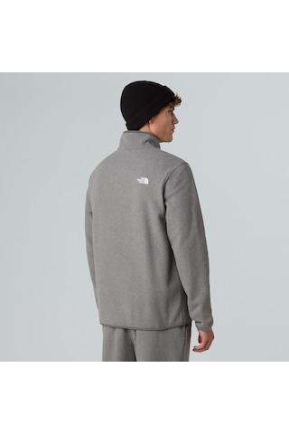 The North Face M Glacier Fleece 1/4 Zip Jacket Erkek Polar-30531 Gri