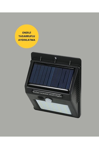 Solar Enerjiyle Çalışan Ip65 Su Geçirmez 20 Led Duvar Lambası Çr