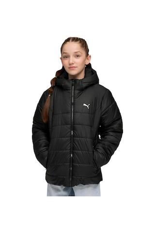 685226-01 Puma Ess Hooded Padded Jacket Çocuk Mont Siyah 685226-01 Siyah