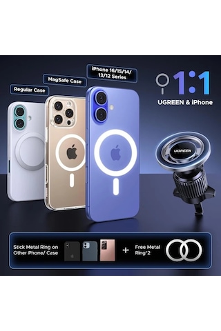 Ugreen Magsafe Hava Menfezi Araç İçi Telefon Tutucu, 65764