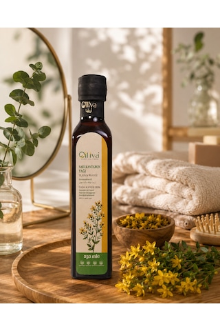 Oılıva Sarı Kantaron Yağı 250 Ml %100 Saf Ve Doğal, Soğuk Sıkım, St. John S Wort Oil