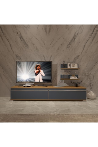 Decoraktiv Eko 4 Mdf Std Tv Ünitesi Tv Sehpası Pera - Antrasit