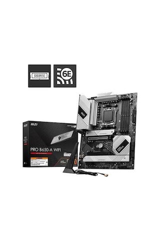 Msı Pro B650-a Wıfı6e Ddr5 Hdmı-dp Pcıe 4.0 Am5 Atx