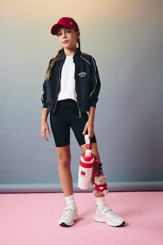 Defacto Kız Çocuk Baskılı Bisiklet Yaka Skuba Dalgıç Kumaş Fermuarlı Hırka F2798a825aubk81 Siyah