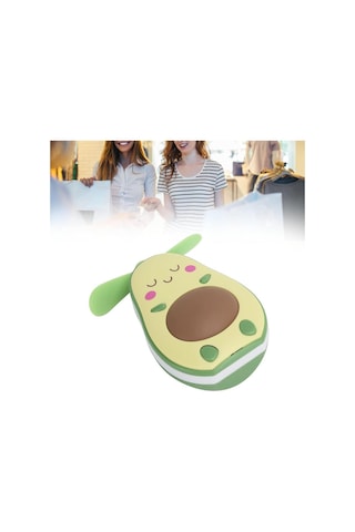 Fan Led Gece Lambası Makyaj Aynası Avakado Usb Fan El Tipi Masa Vantilatörü