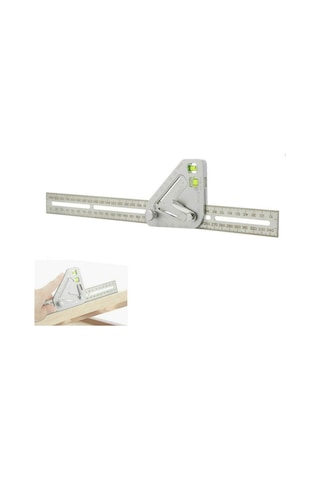 Çok Fonksiyonlu Ağaç İşleme Üçgen Cetvel Ölçme Aracı