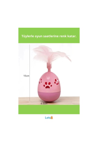 Tüylü Pati Desenli Eğlenceli Hacı Yatmaz Oyuncak 15 Cm