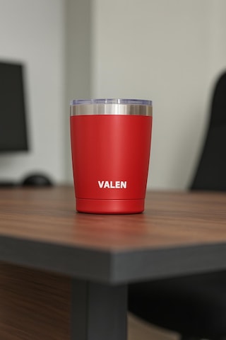 Çift Duvarlı Vakumlu Kahve Bardağı 340ml / Kırmızı