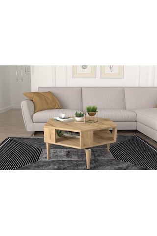 Dekorister Kipera Geometrik Orta Sehpa Safir