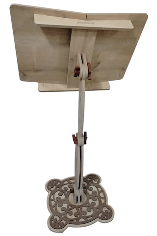 Kuran-ı Kerim Okuma Rahlesi Yükseklik Ayarlı Tam Boy 88 Cm Kitap Okuma Standı 44x31 Cm Kitap Yeri