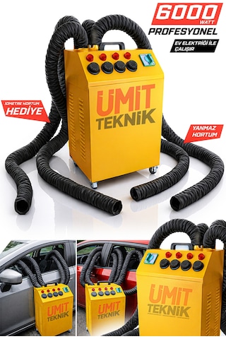Pro 6000w Profesyonel Oto Koltuk Kurutma Makinesi 4 Çıkışlı Araç İçi Kurutma Makinesi Ahtapot